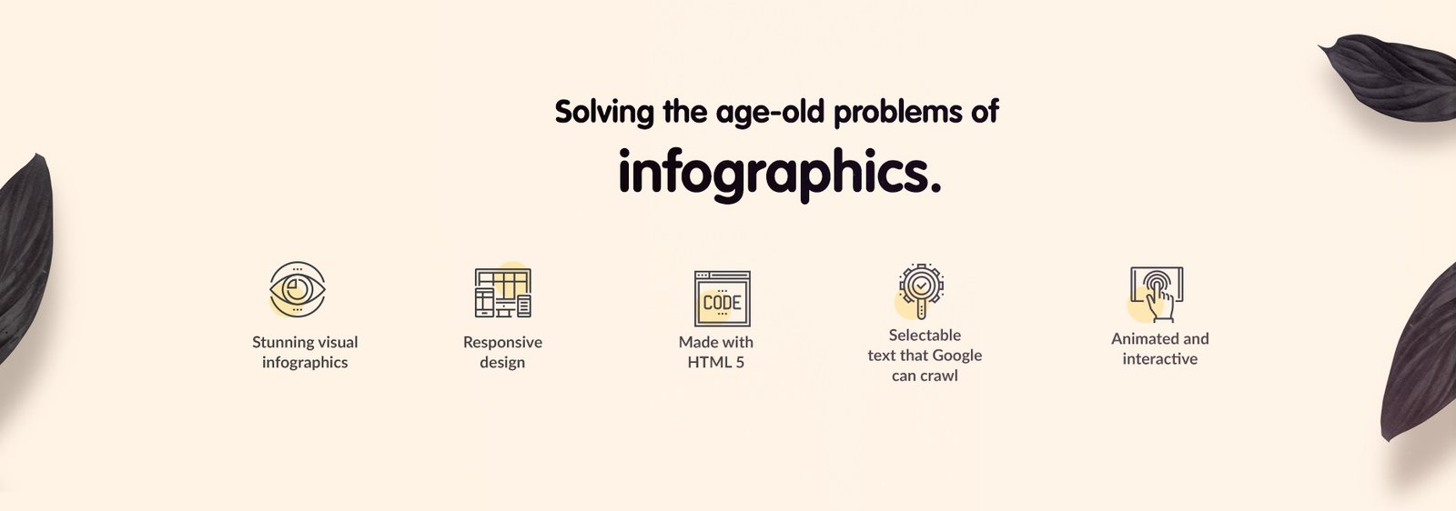 HTML based infographics header