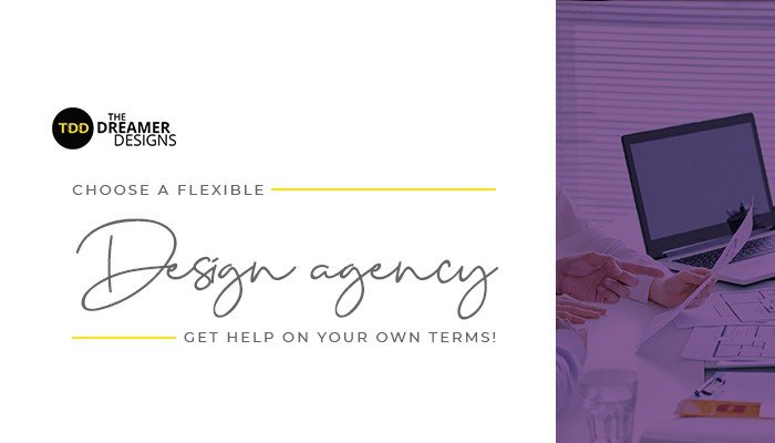 Choose a flexible design agency. Get help on your own terms!