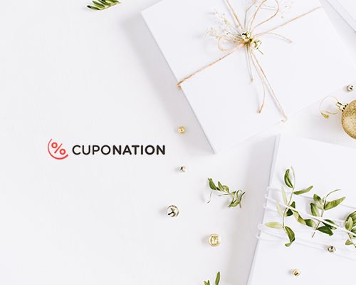 Cupponation - Homepage showcasing Christmas gifts and decorations.