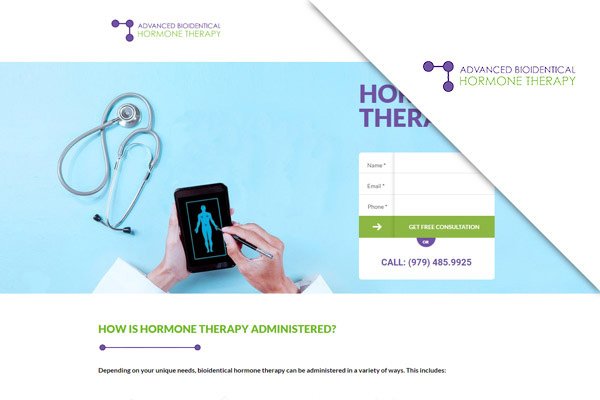 Hormonetherapy Landing Page