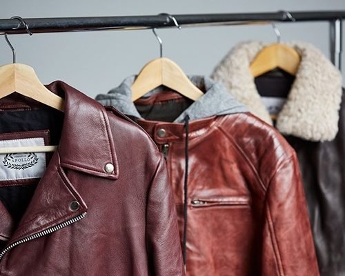Homepage, leather jackets