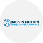 Back in motion logo