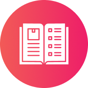 Open catalog or publication icon.