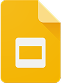 “Google Slides icon representing collaborative, cloud-based presentation design”